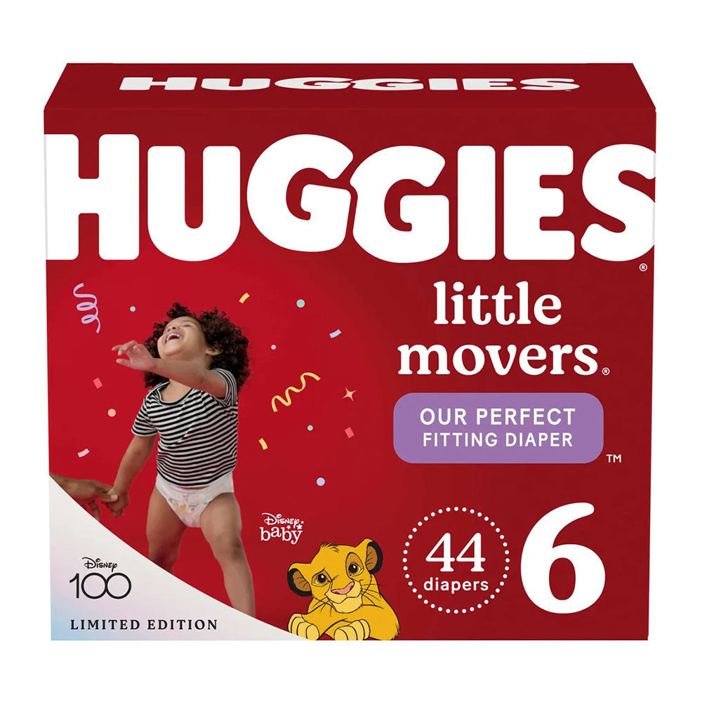 Huggies Little Movers Baby Diapers, Size 6, 44 Ea